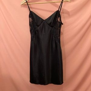 Gorgeous Satin Vintage La Vie En Rose Slip Dress